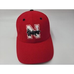 Vtg University of Nebraska Cornhuskers Nike Adjustable (Fits Small) Hat Cap Wool